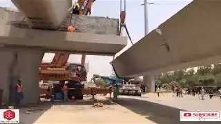 Flyover Heavy Weight Precast  Box Girder Launching on Transom