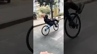 Recumbent Bicycle Spotted on Bangalore Roads #cycling #cyclinglife #trending #shorts #viral #ytshort