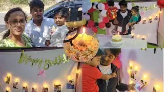 Birthday Celebration for Him 🎉 #couplevlog #tamilcouple #surprise #cakedecoration #contentcreator