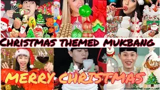 [ MERRY CHRISTMAS ] Mukbangers eating CHRISTMAS THEMED FOOD🎄 | MUKBANG ASMR
