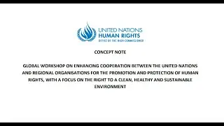 DAY 1 | Workshop on Regional Human Rights Organisations with a Focus on Right to Healthy Environment