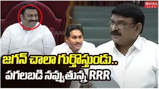 జగన్ చాలా గుర్తొస్తుండు..విష్ణుకుమార్ మాటలకు పగలబడి నవ్వుతున్న RRR | BJP MLA Vishnukumar Raju