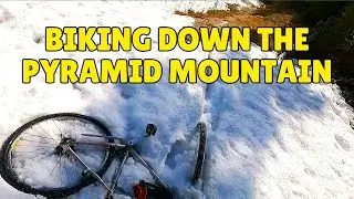Biking down from the base of the Pyramid mountain (Jasper, AB, Canada) #jasper