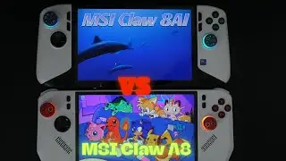 MSI Claw A8 vs MSI Claw 8 AI+ &ndash; Turned On! (Side-by-Side Look)