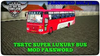 TSRTC SUPER LUXURY BUS MOD PASSWORD 🔐LOCK 🔑KEY FOR BUS SIMULATOR INDONESIA BY @PBRKSGAMING