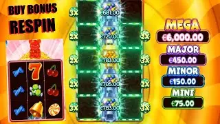 Achat du BONUS SUPER RESPIN 👉 sur la machine &agrave; sous 👉 SUPER GUMMY STRIKE