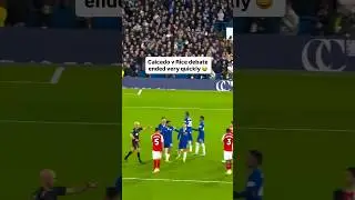 Mois&eacute;s Caicedo, sent off during Chelsea-Arsenal #premierleague