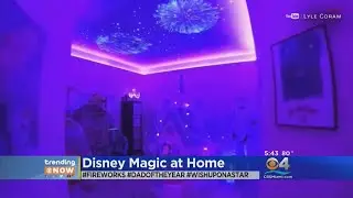 TRENDING: Father Creates Amazing Disney-Themed Light Show On Daughter's Ceiling