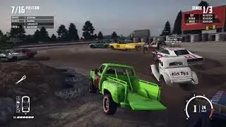 Let&acute;s Play Wreckfest Karrieremodus #13. Teil 1 vom Sandpit Smackfest Event.