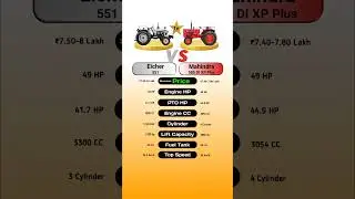 Eicher 551 Vs Mahindra 585 DI XP Plus #technnu