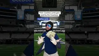 CeeDee Lamb after getting paid by the Cowboys😂🏈