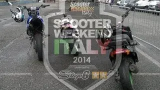 stunt show scooter week-end italy 2014 [andrea roman&ograve; , stefano scaroni , giamma stunt ]