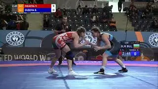 1/4 WW - 62 kg: V. IVANOVA (BLR) v. B. DUDOVA (BUL)