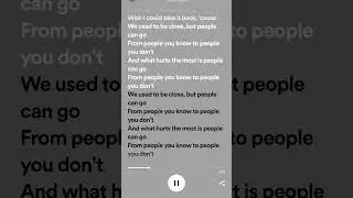 People You Know - Selena Gomez (Lyrics)