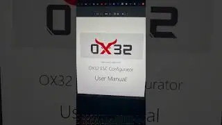 Як виглядає новий ESC конфігуратор OX32 для 32-бітних регуляторів дрона