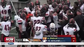 Findlay beats Ashland 14&ndash;3 to clinch share of G-MAC title, earns NCAA Division II playoff berth