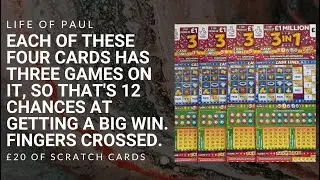 New &pound;5 lottery scratch cards. Reviewed in this video are &pound;20 of the new 3 in 1 Lotto Scratch Tickets