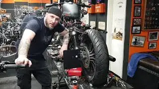 [ Making Of  ] Harley Davidson Iron Sportster Cafe Racer all black