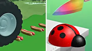 ➡️ Wheel Smash 🆚️ ASMR Slicing ! Satisfying and Relaxing ASMR  Games