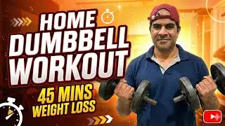 🔥 40-Minute Full Body HIIT Home Workout (No Equipment & Dumbbells Optional)