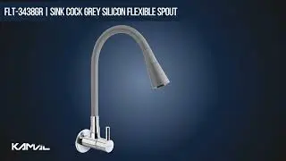 KAMAL Full Brass Sink Tab Cock Flexo Play Grey Dual Flow Flexible Swivel Spout 360 Degree #youtube