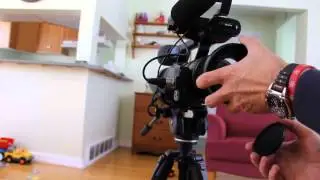 Tokina wide angle lens on Sony Z1U