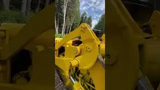 1962 955h Cat track loader lift functions parked in forest