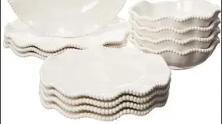 Amazon Box Of The Day! Melamine Dinnerware Set, Glossy, Service for 4 #amazon
