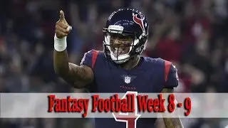 Fantasy Football 2018 -  Week 8 Studs, Surprises, and Waiver Wire