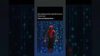 One Syntax Error 😂 