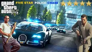 🔴GTA 5 LIVE STREAM | 5 STAR POLICE CHASE | STORY MODE | GTA V GAMEPLAY VIDEO #gta