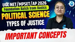 UGC NET/MP SET/AP Political Science 2026 | Types of Justice | UGC NET June 2026 | JRFAdda