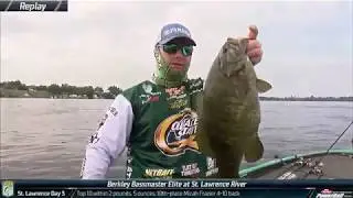 Scott Canterbury's giant (5-12) smallmouth on St. Lawrence River
