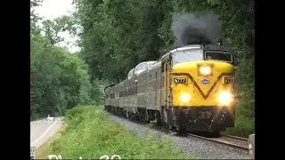 MLW FPA-4 Smoking on Cuyahoga Valley Scenic Railroad #6777