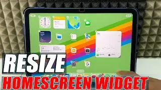 how to make resize widgets on ipad?