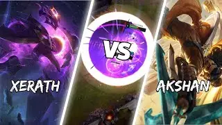 Xerath vs Akshan &ndash; Poke vs Mobility! | League of Legends Mid Lane 4K
