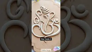 Ganesha Lippan Art 🙏🏻😍 | Handmade Lippan Art #shorts #trending #viral #ganesha #lippanart #walldecor