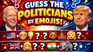 Guess the Politician! 🧠🔥- Emoji challange