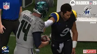 Madden 26 Seattle Seahawks vs Los Angeles Rams NFC Championship Game Sim 2026 PS5 PRO 4K Game Play
