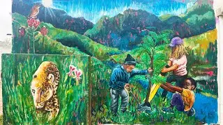 Wild Restoration Greyton Mural time lapse