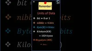 Data Units | Data Units Relation #shorts #youtubeshorts #youtube