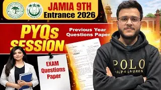Jamia Class 9 Entrance Exam PYQs | Full Solution Explained | JMI 9th Syllabus 2026