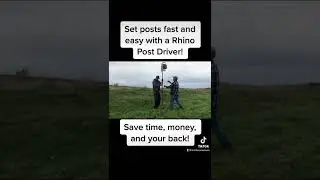 Rhino Post Drivers save time, money and your back! #shorts