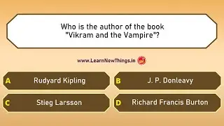 Famous Books & Authors Quiz - Part 7/7 | 25 Questions | World General Knowledge Quiz