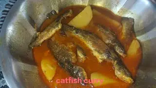 Simple Mini Catfish Curry cooking #recipe #catfish