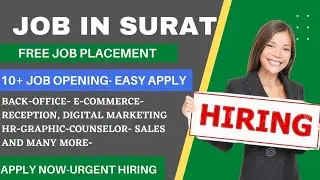New Job openings Surat navsari Jaipur, #suratjob