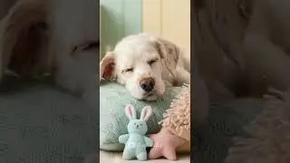 This Puppy Fell Asleep Guarding Its Toy 🐶💤 | Pure Comfort & Calm
