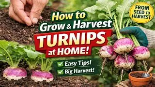 How to Grow and Harvest Turnips at Home | Easy Turnip Growing Guide