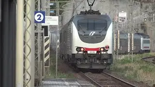 Treni in transito tra Scilla e Bagnara.