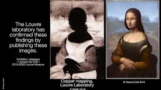 The Mona Lisa Unveiled by science, the tower of Caprona in the landscape